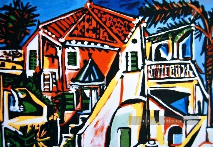 Paysage méditerranéen Picasso 3 Peintures à l'huile